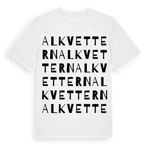 Alkvettern ordlek t-shirt – ekologisk bomull t-shirt från PinShirt