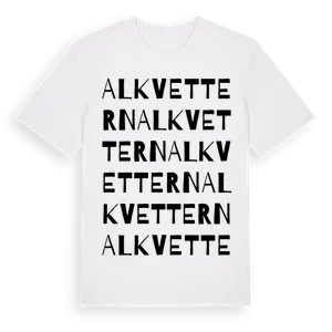 Alkvettern ordlek t-shirt – ekologisk bomull t-shirt från Pinshirt