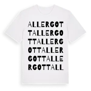 Allergott ordlek t-shirt – ekologisk bomull t-shirt från Pinshirt