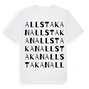 Allstakan ordlek t-shirt – ekologisk bomull t-shirt från PinShirt
