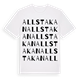 Allstakan ordlek t-shirt