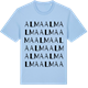 Blue Soul t-shirt med Alma ordlek t-shirt