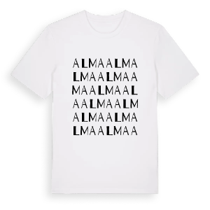 Alma ordlek t-shirt – ekologisk bomull t-shirt från PinShirt