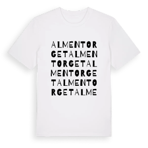 Almentorget ordlek t-shirt – ekologisk bomull t-shirt från PinShirt