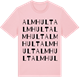 Pink Cotton t-shirt med Almhult ordlek t-shirt