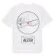 White t-shirt med Alster t-shirt