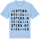 Blue Soul t-shirt med Alsters-Nybacka ordlek t-shirt