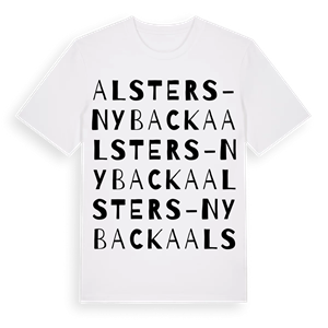 Alsters-Nybacka ordlek t-shirt – ekologisk bomull t-shirt från Pinshirt