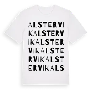 Alstervik ordlek t-shirt – ekologisk bomull t-shirt från Pinshirt