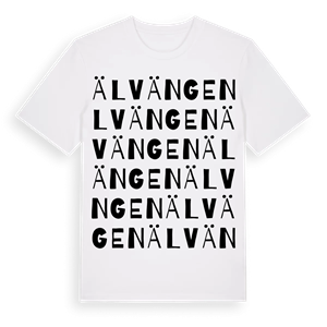 Älvängen ordlek t-shirt – ekologisk bomull t-shirt från PinShirt