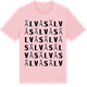 Pink Cotton t-shirt med Älvås ordlek t-shirt