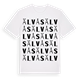 White t-shirt med Älvås ordlek t-shirt