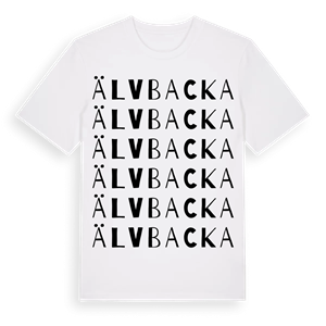 Älvbacka ordlek t-shirt – ekologisk bomull t-shirt från Pinshirt