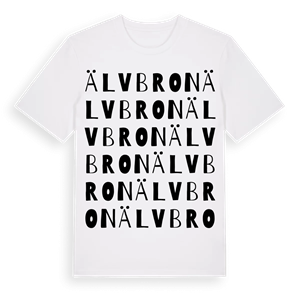 Älvbron ordlek t-shirt – ekologisk bomull t-shirt från PinShirt