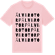 Pink Cotton t-shirt med Älvbrotorp ordlek t-shirt