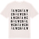 Vintage White t-shirt med Älven ordlek t-shirt