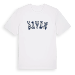Älven college t-shirt – ekologisk bomull t-shirt från PinShirt