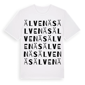 Älvenäs ordlek t-shirt – ekologisk bomull t-shirt från Pinshirt