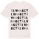 Vintage White t-shirt med Älvhaget ordlek t-shirt