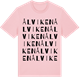 Pink Cotton t-shirt med Ålviken ordlek t-shirt