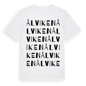 Ålviken ordlek t-shirt – ekologisk bomull t-shirt från Pinshirt