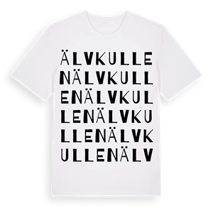 Älvkullen ordlek t-shirt – ekologisk bomull t-shirt från PinShirt