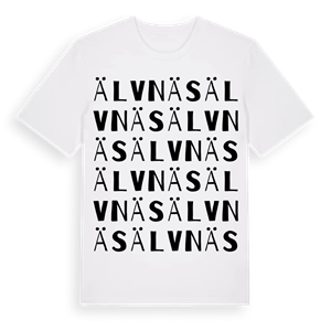 Älvnäs ordlek t-shirt – ekologisk bomull t-shirt från PinShirt