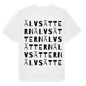 Älvsättern ordlek t-shirt – ekologisk bomull t-shirt från PinShirt