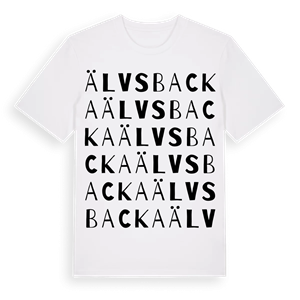 Älvsbacka ordlek t-shirt – ekologisk bomull t-shirt från PinShirt