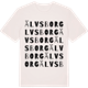 Vintage White t-shirt med Älvsborg ordlek t-shirt