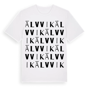 Älvvik ordlek t-shirt – ekologisk bomull t-shirt från PinShirt