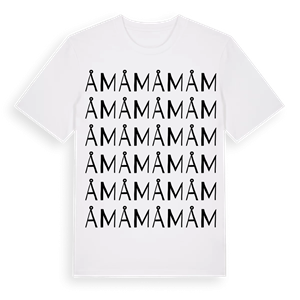 Åm ordlek t-shirt – ekologisk bomull t-shirt från PinShirt