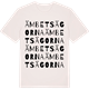 Vintage White t-shirt med Ämbetsägorna ordlek t-shirt
