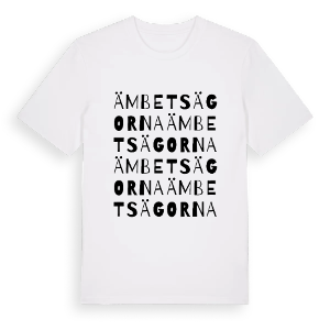 Ämbetsägorna ordlek t-shirt – ekologisk bomull t-shirt från PinShirt