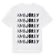 White t-shirt med Ambjörby ordlek t-shirt