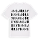 Ambjörbyn ordlek t-shirt
