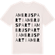 Vintage White t-shirt med Ambrus parti ordlek t-shirt