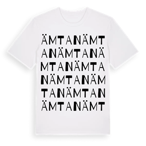 Ämtan ordlek t-shirt – ekologisk bomull t-shirt från Pinshirt