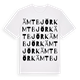 White t-shirt med Ämtbjörk ordlek t-shirt