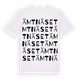 White t-shirt med Ämtnäset ordlek t-shirt