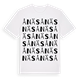 White t-shirt med Ånäs ordlek t-shirt