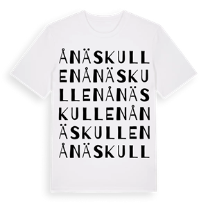 Ånäskullen ordlek t-shirt – ekologisk bomull t-shirt från Pinshirt