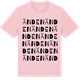Pink Cotton t-shirt med Änden ordlek t-shirt