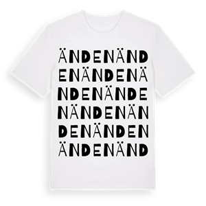 Änden ordlek t-shirt – ekologisk bomull t-shirt från PinShirt