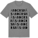 Mid Heather Gray t-shirt med Andersnäs ordlek t-shirt