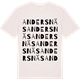Vintage White t-shirt med Andersnäs ordlek t-shirt