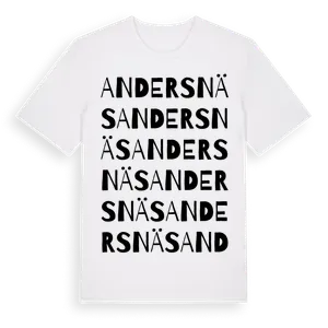 Andersnäs ordlek t-shirt – ekologisk bomull t-shirt från Pinshirt