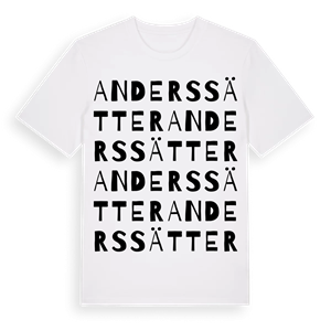 Anderssätter ordlek t-shirt – ekologisk bomull t-shirt från Pinshirt