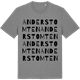 Mid Heather Gray t-shirt med Anderstomten ordlek t-shirt