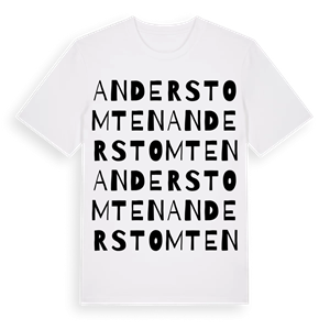 Anderstomten ordlek t-shirt – ekologisk bomull t-shirt från PinShirt